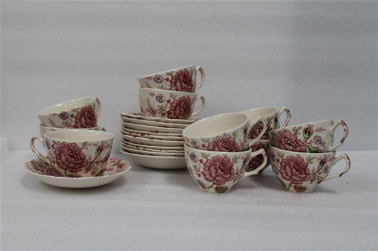 Koffie kop en schotel Ø11 cm 11 stuks